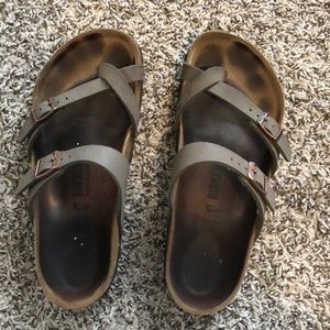 Birkenstock Mayari Sandal - Size 38, Stone color